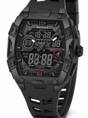 Activa X Invicta Digital Men's Watch - 50mm. Black (ACW8131-004) new